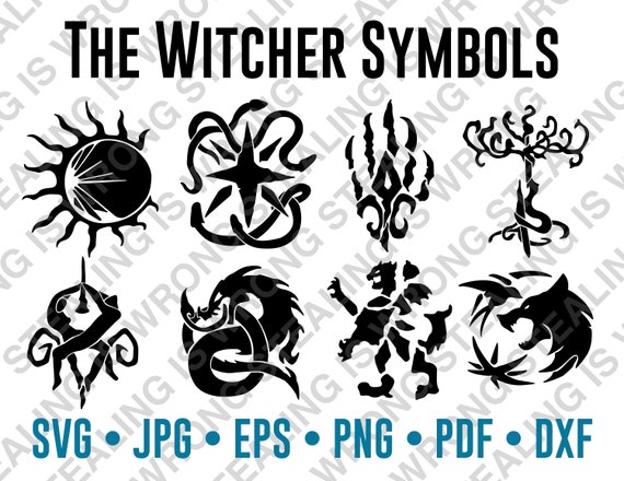 The Witcher Symbols | Digital Files Only | Svg, Jpg, Png, Eps, Pdf The Witcher Symbols | Digital Files Only | Svg, Jpg, Png, Eps, Pdf