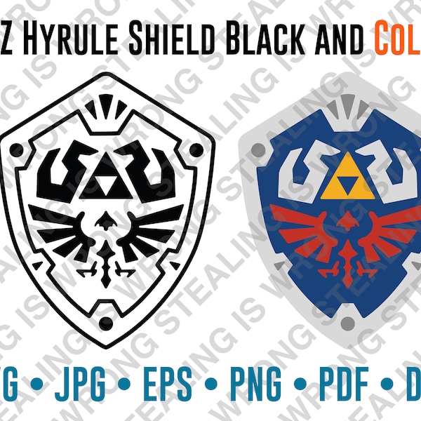 Legend of Zelda: Hylian Shield | Digital Files Only | svg, jpg, png, eps, pdf, dxf