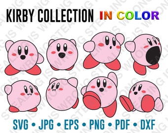 Colección Kirby (Color) / Solo archivos digitales / svg, jpg, png, eps, pdf, dxf