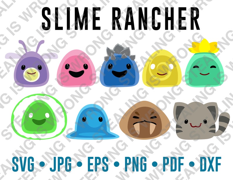 Slime Rancherlogo Slime Rancher Collection | Digital Files Only | Svg, Jpg, Png, Eps, Pdf ...