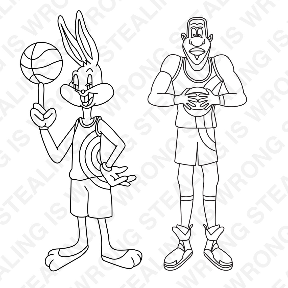 Space Jam 2 Tune Squad Characters and Text Digital Files | Etsy