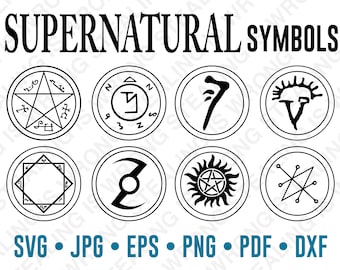 Mark of Cain Symbol SVG, DIY Decal, Supernatural Symbol, Sigil, Digital ...