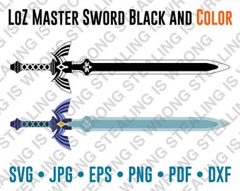 Legend of Zelda: Master Sword | Digital Files Only | svg, jpg, png, eps, pdf, dxf