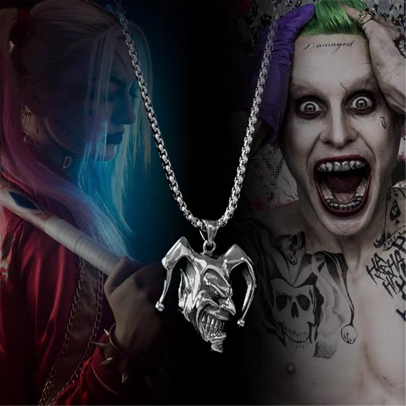 Joker Pendant Necklace Eboy Jewelry Genuine Accessory W/ Etsy