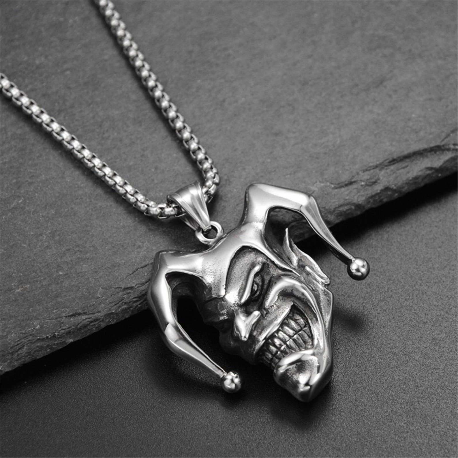 Joker Pendant Necklace Eboy Jewelry Genuine Accessory W/ Etsy