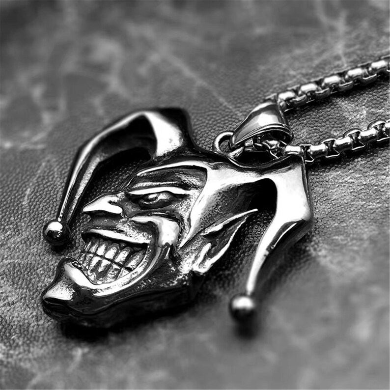 Joker Pendant Necklace Eboy Jewelry Genuine Accessory W/ Etsy
