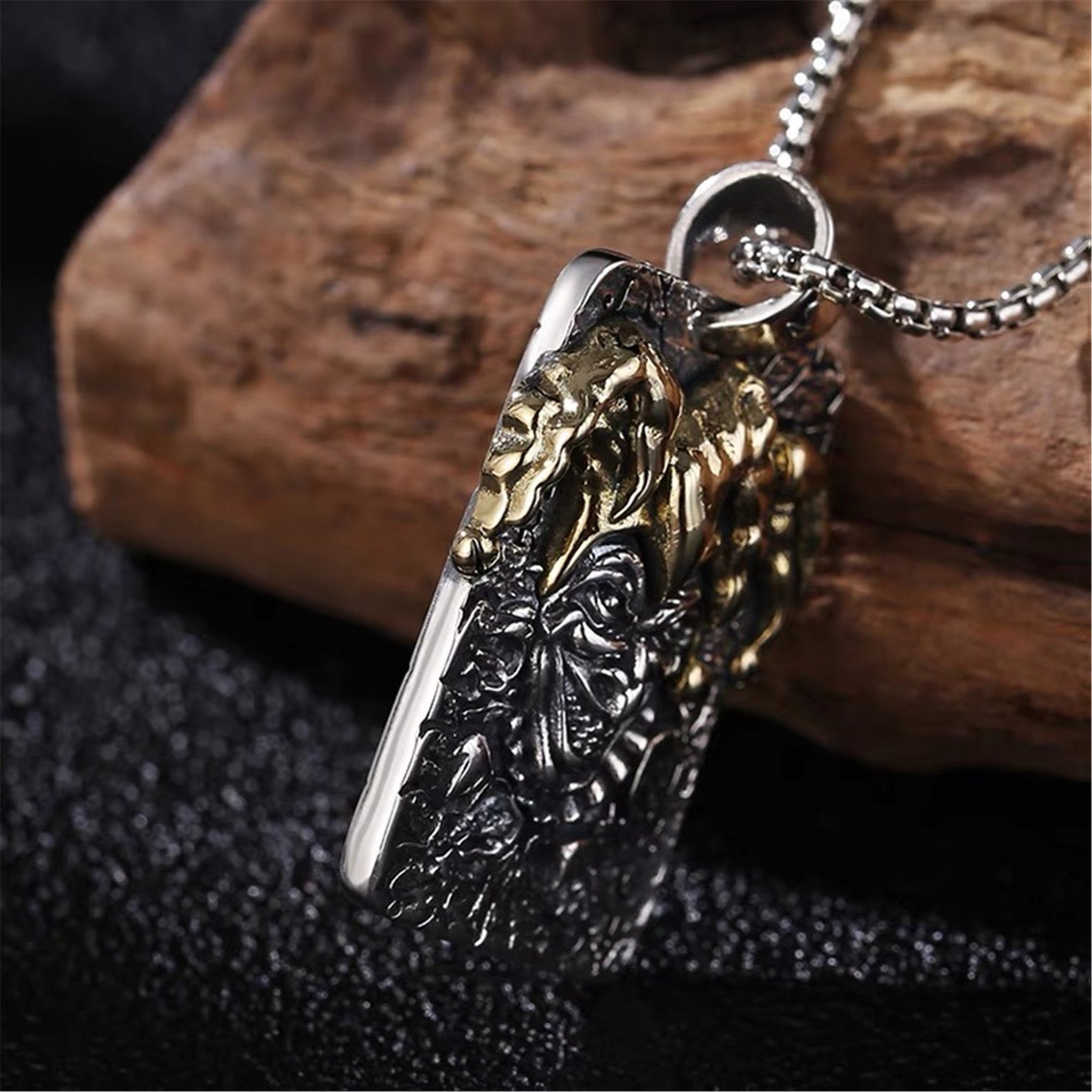 Joker Pendant Necklace Sterling Silver Eboy Jewelry Genuine Etsy