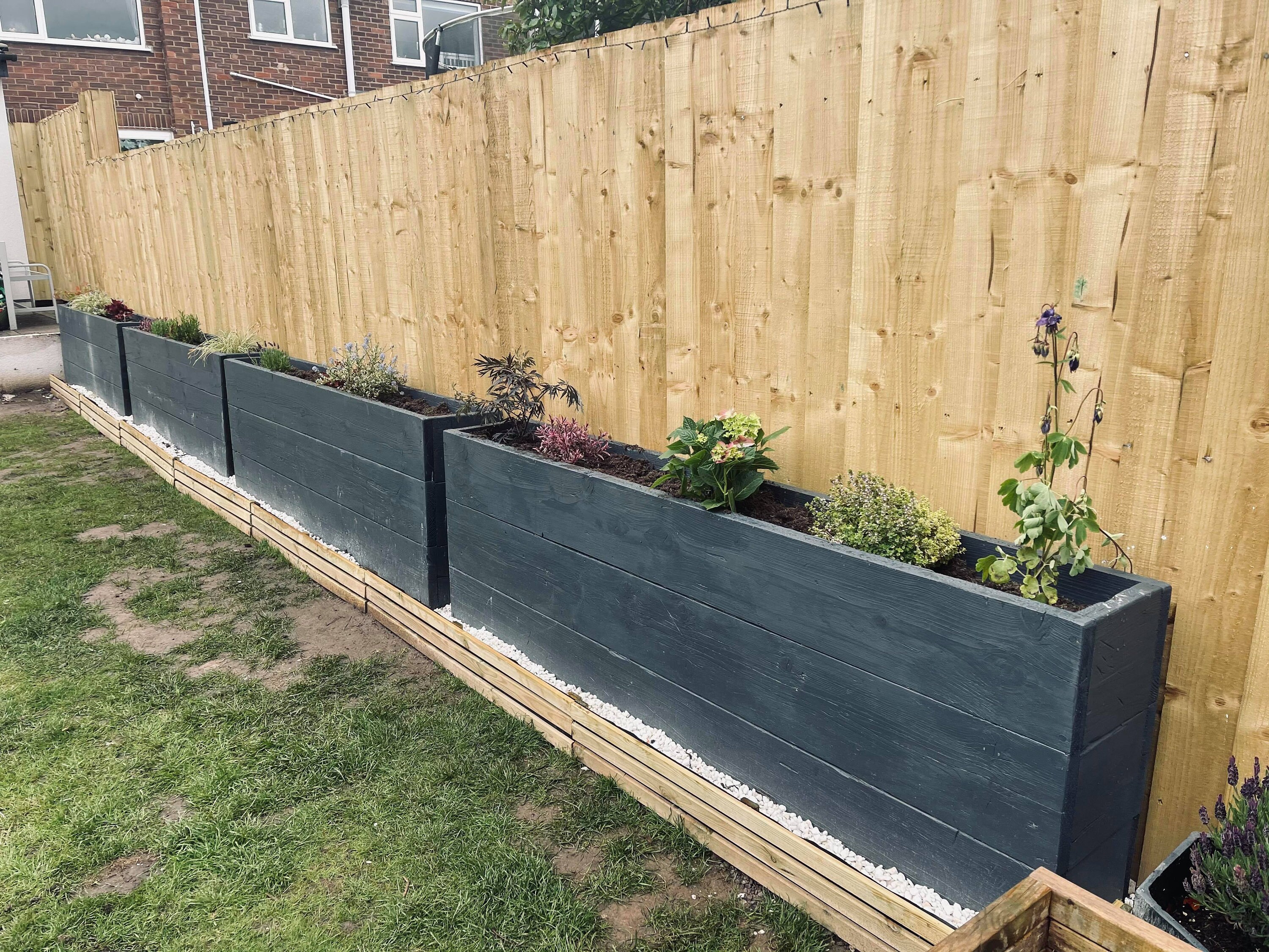 Reclaimed Scaffolding Board Garden Planter Etsy