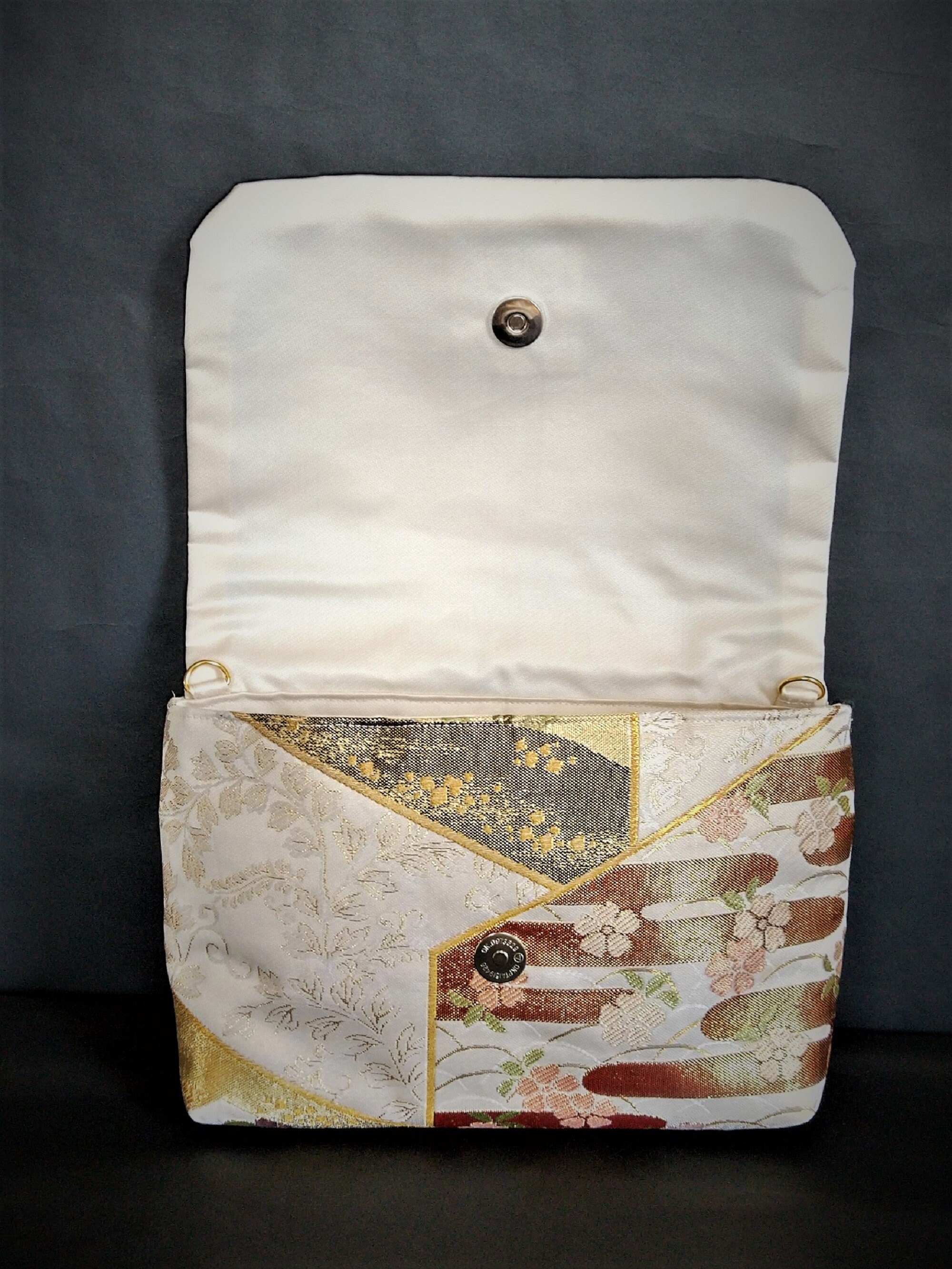 Obi Clutch Bag / 2 Way Bag / Vintage Silk Obi Bag / Flowers Etsy