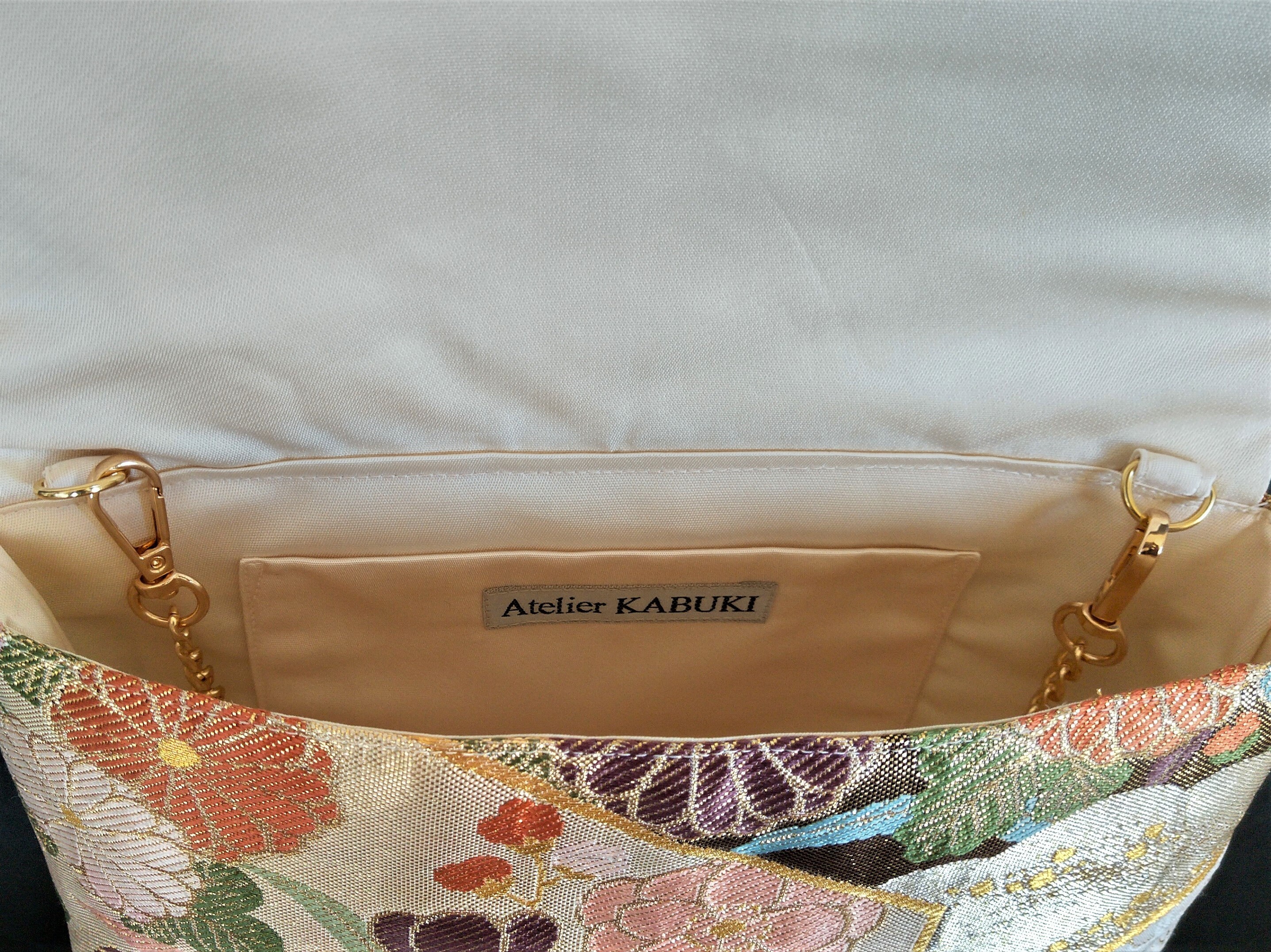 Obi Clutch Bag / 2 Way Bag / Vintage Silk Obi Bag / Flowers Etsy