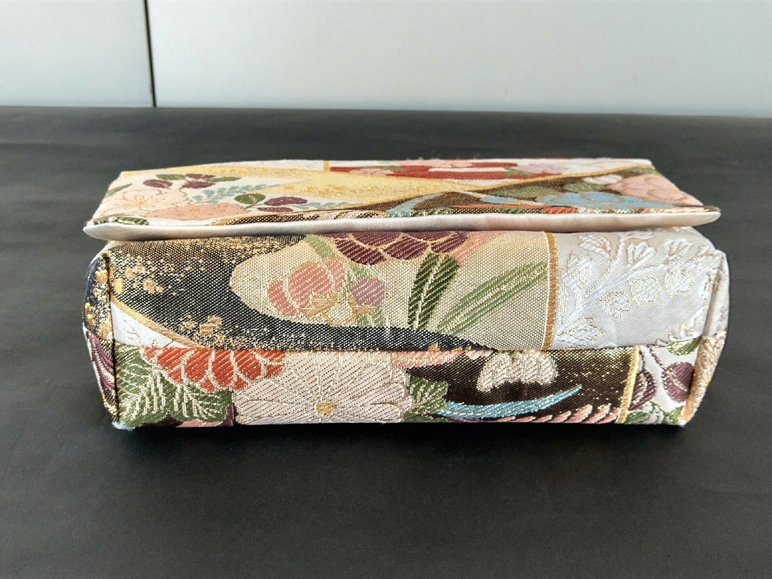 Obi Clutch Bag / 2 Way Bag / Vintage Silk Obi Bag / Flowers Etsy