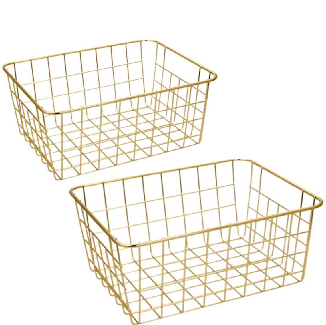 Gold Wire Baskets Etsy