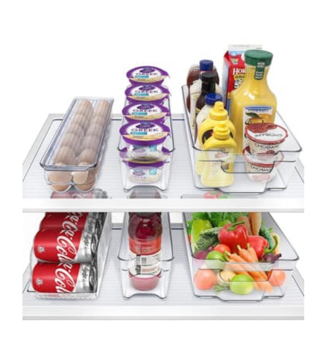 Refrigerator storage clear containers Etsy