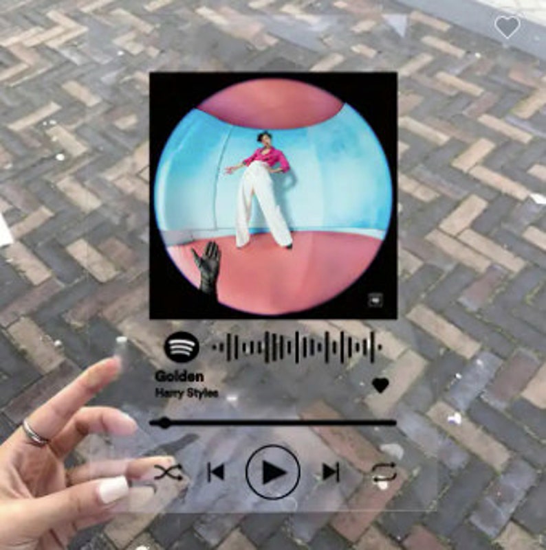 Custom Spotify Code Acrylic Music Board Spotify Glass Personal Photo ...