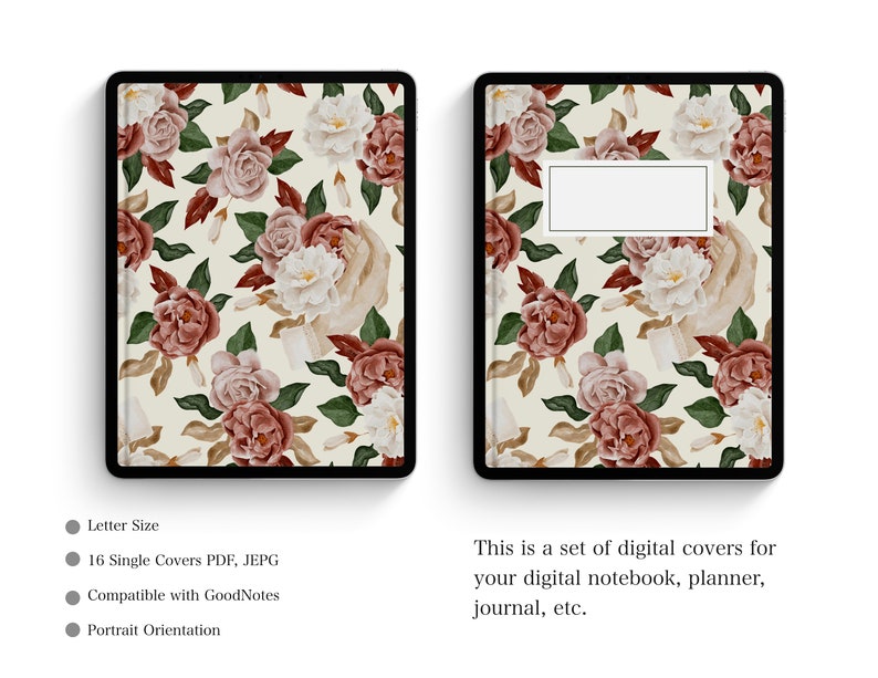 Digital Notebook Covers Goodnotes Notebook Covers Notability Etsy