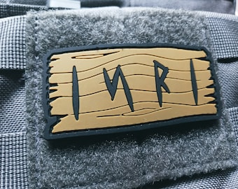 INRI - Christian PVC Hook & Loop Morale Patch