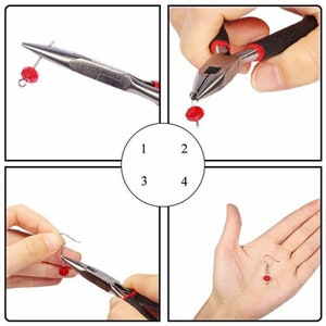 Jewellery Making Findings Kit DIY Wire Pliers Set Starter Tools Necklace Repair image 10