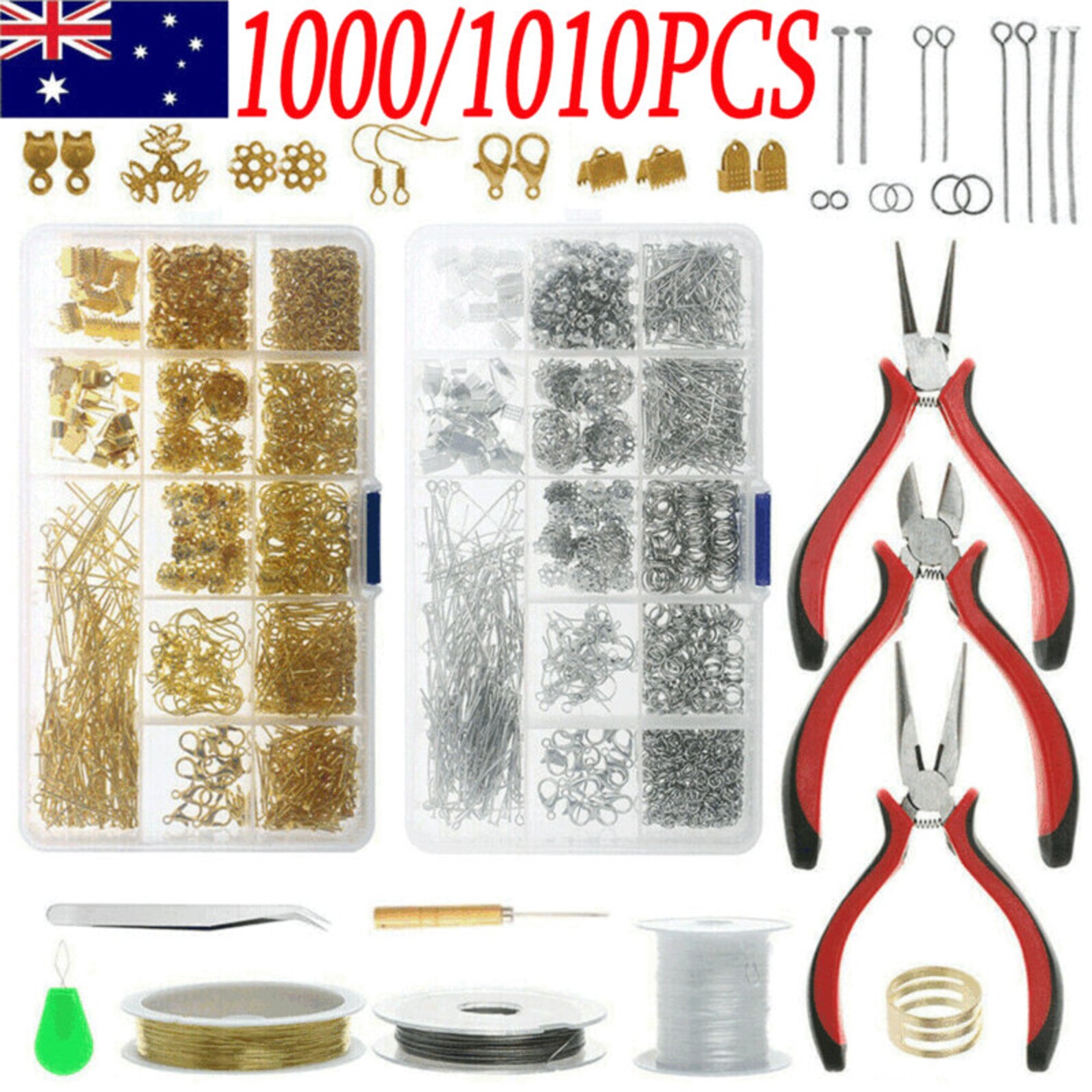 Jewellery Making Findings Kit DIY Wire Pliers Set Starter Etsy Australia