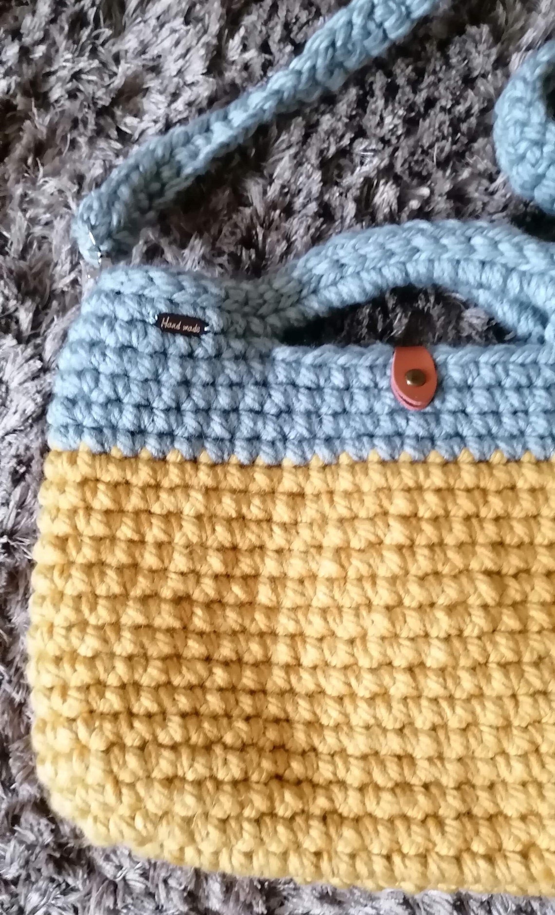 Handmade Crochet Tote Bag with Straps Etsy