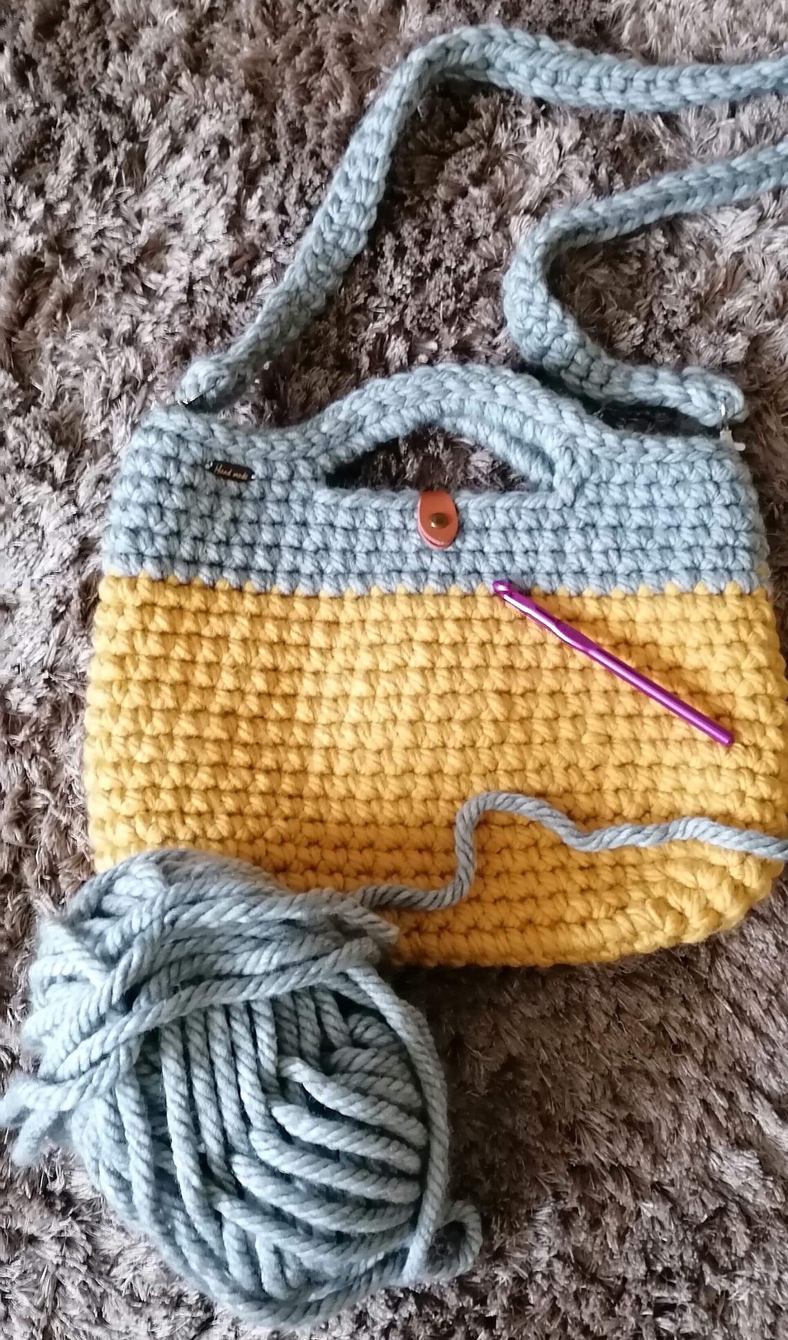 Handmade Crochet Tote Bag with Straps Etsy
