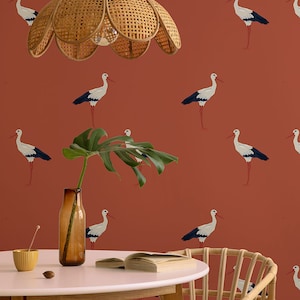 Non woven custom printed italian wallpaper ZOO collection, animal pattern, pvc-free