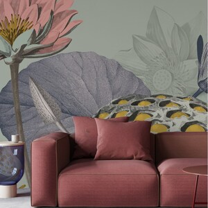Non woven custom printed italian wallpanel Galatea, fantasy, pvc-free