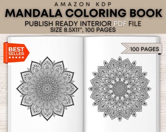 Download Mandala Coloring Commercial Use Etsy