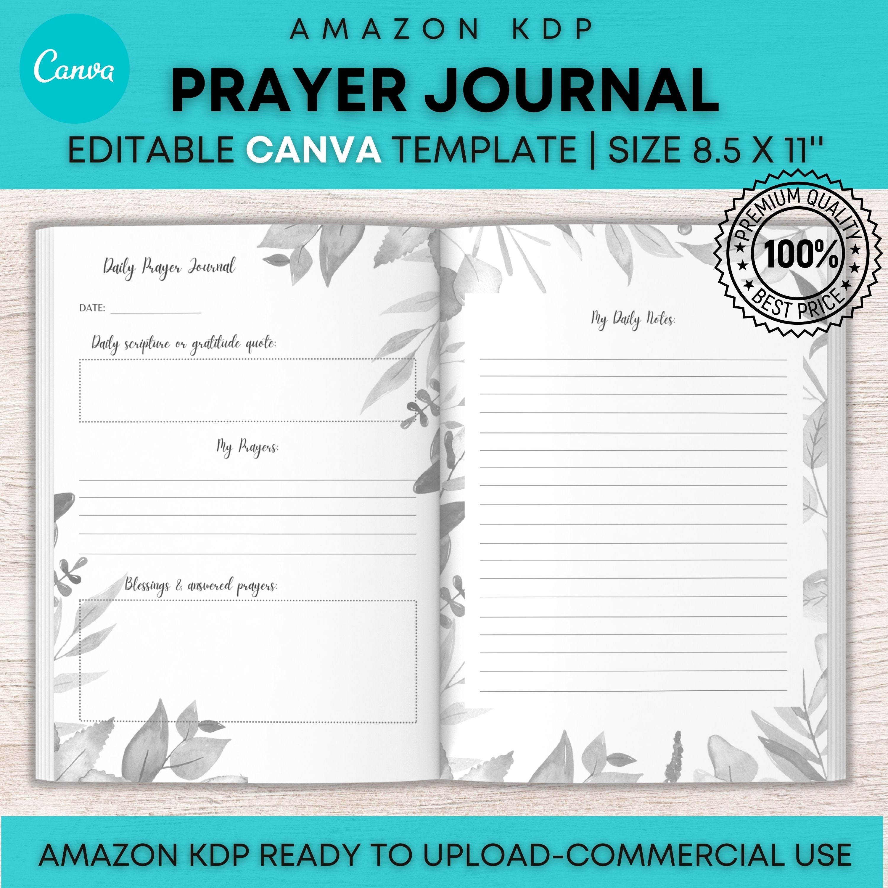 Gratitude Journal Template Bundle Canva Editable Template Im | Hot Sex ...