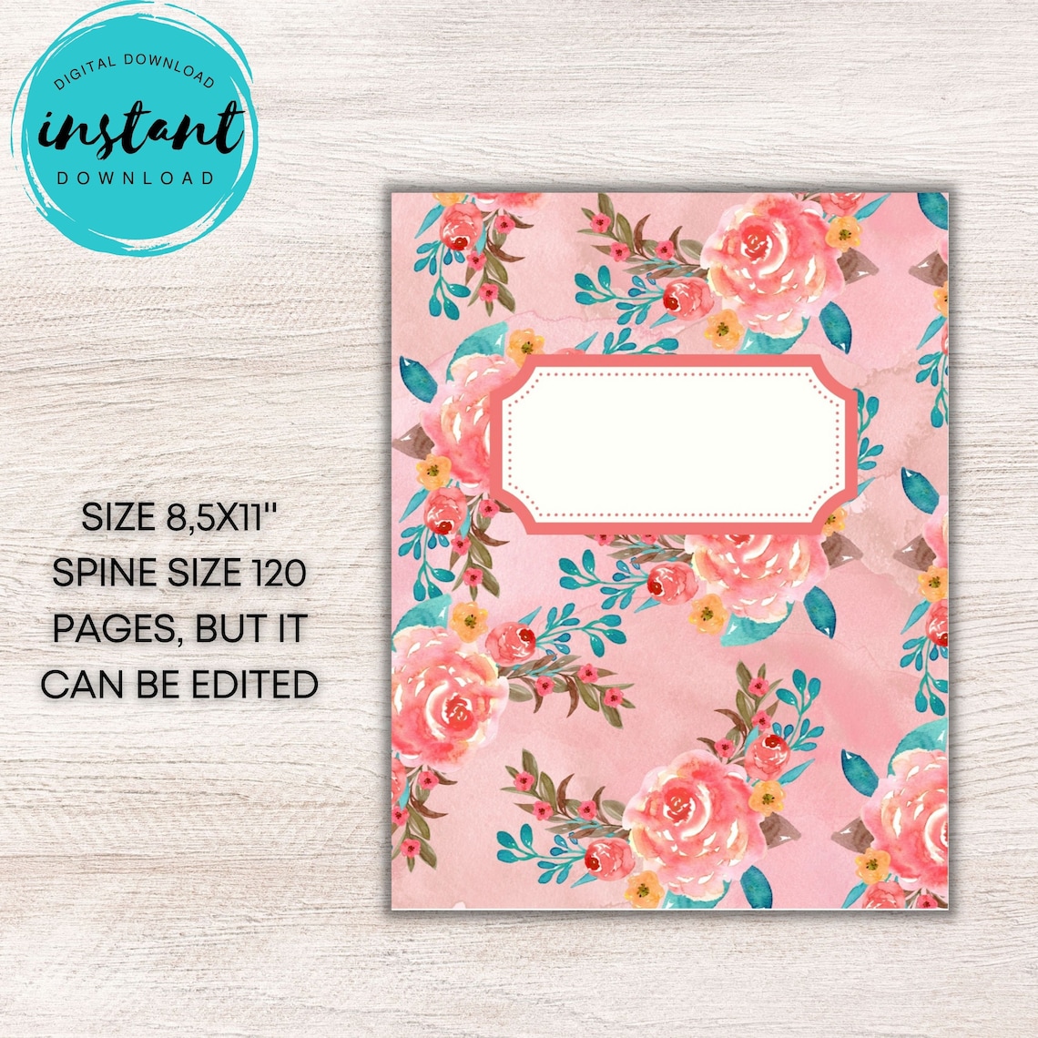 Paperback Book Cover Bundle KDP 8.5x11'' Digital Book Cover Templates