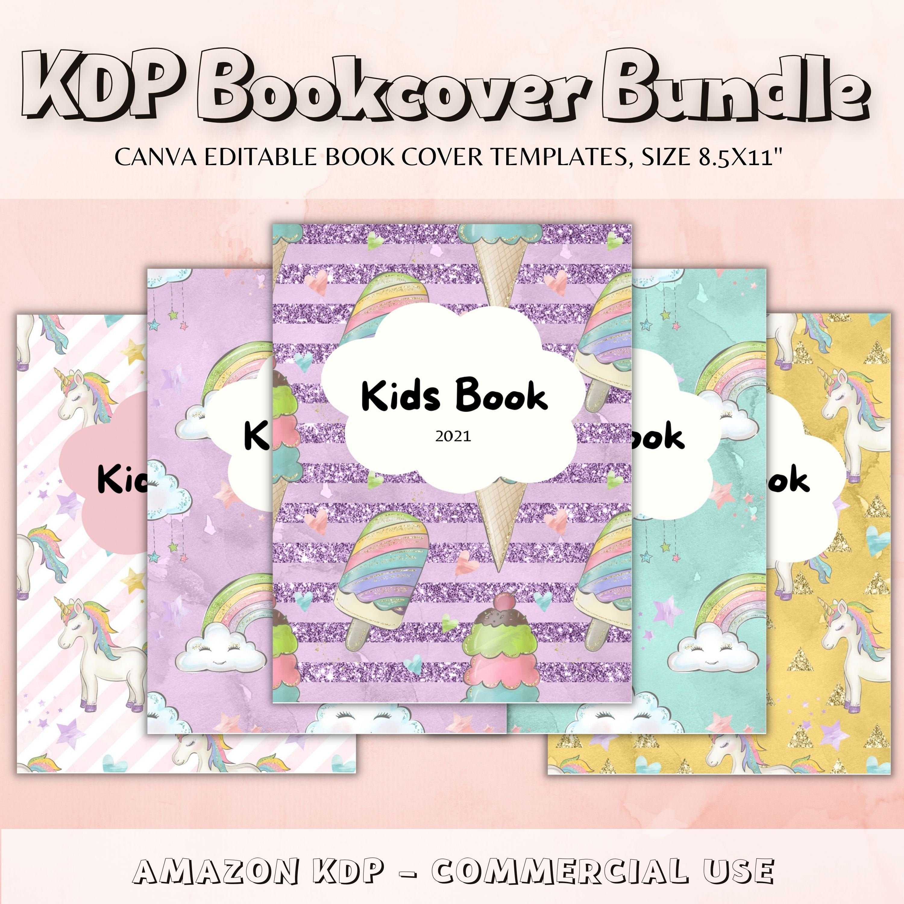 KDP Book Cover Bundle Kids Book, Children Book, Digital Book Cover