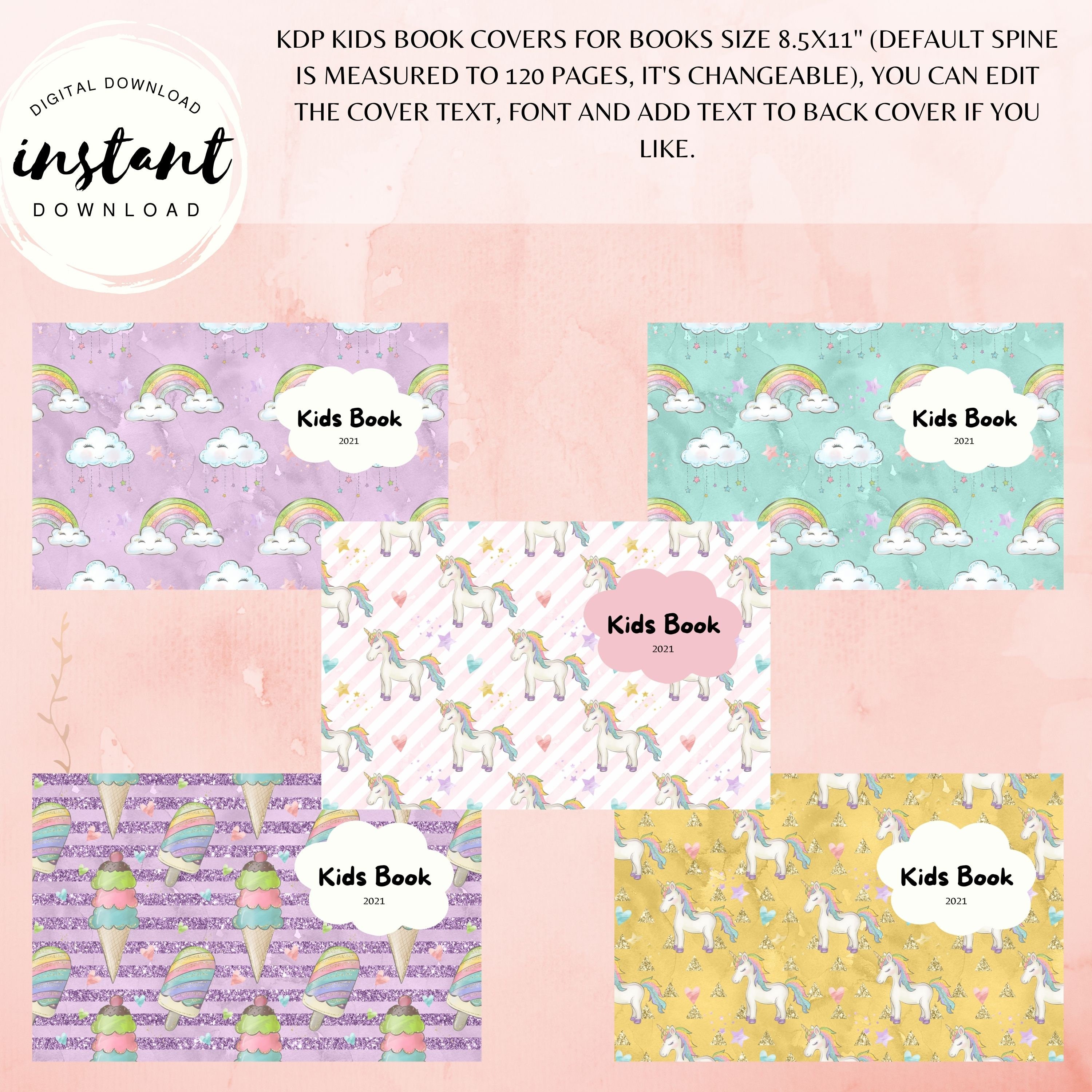 KDP Book Cover Bundle Kids Book, Children Book, Digital Book Cover ...