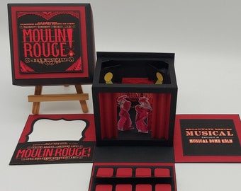 Explosionsbox Moulin Rouge Musical Köln Gutscheinverpackung
