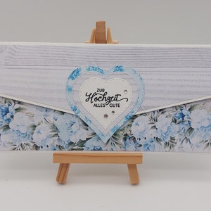 Hochzeitskarte XXL, Gutschein/Geldgeschenk, Glückwunschkarte zur Hochzeit, handmade, personalisiert Bild 2