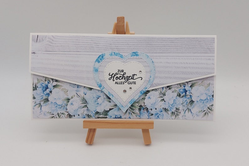 Hochzeitskarte XXL, Gutschein/Geldgeschenk, Glückwunschkarte zur Hochzeit, handmade, personalisiert Bild 2