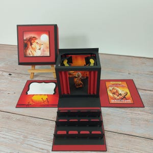 Explosionsbox König der Löwen Musical *personalisierbar* Gutscheinverpackung Geldgeschenk Hamburg Geschenkbox für Musical-Liebhaber