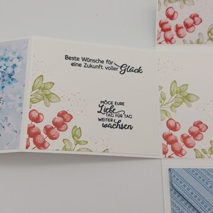 Hochzeitskarte XXL, Gutschein/Geldgeschenk, Glückwunschkarte zur Hochzeit, handmade, personalisiert Bild 7
