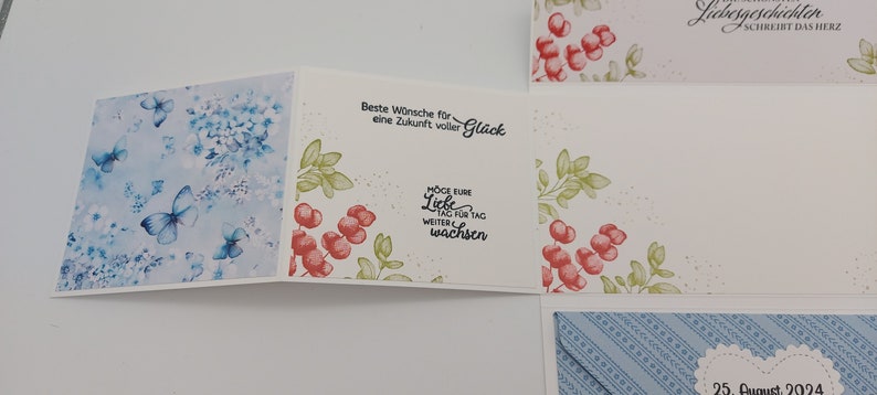 Hochzeitskarte XXL, Gutschein/Geldgeschenk, Glückwunschkarte zur Hochzeit, handmade, personalisiert Bild 7