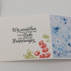 Hochzeitskarte XXL, Gutschein/Geldgeschenk, Glückwunschkarte zur Hochzeit, handmade, personalisiert Bild 8