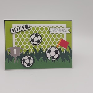 Einzigartige Geburtstagskarte für Fußballfans *personalisierbar*, sportliche Geburtstagskarte, Liebe zum Fußball