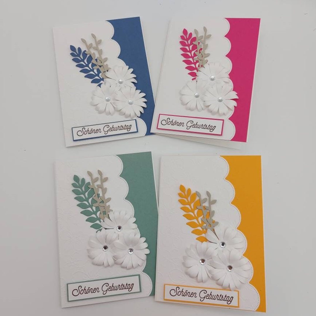 WHITE COTTON CARDS Handgefertigte Glückwunschkarte Zur Hochzeit – Mit Mazel Tov Schriftzug, 16x16 Cm, Inkl. Umschlag