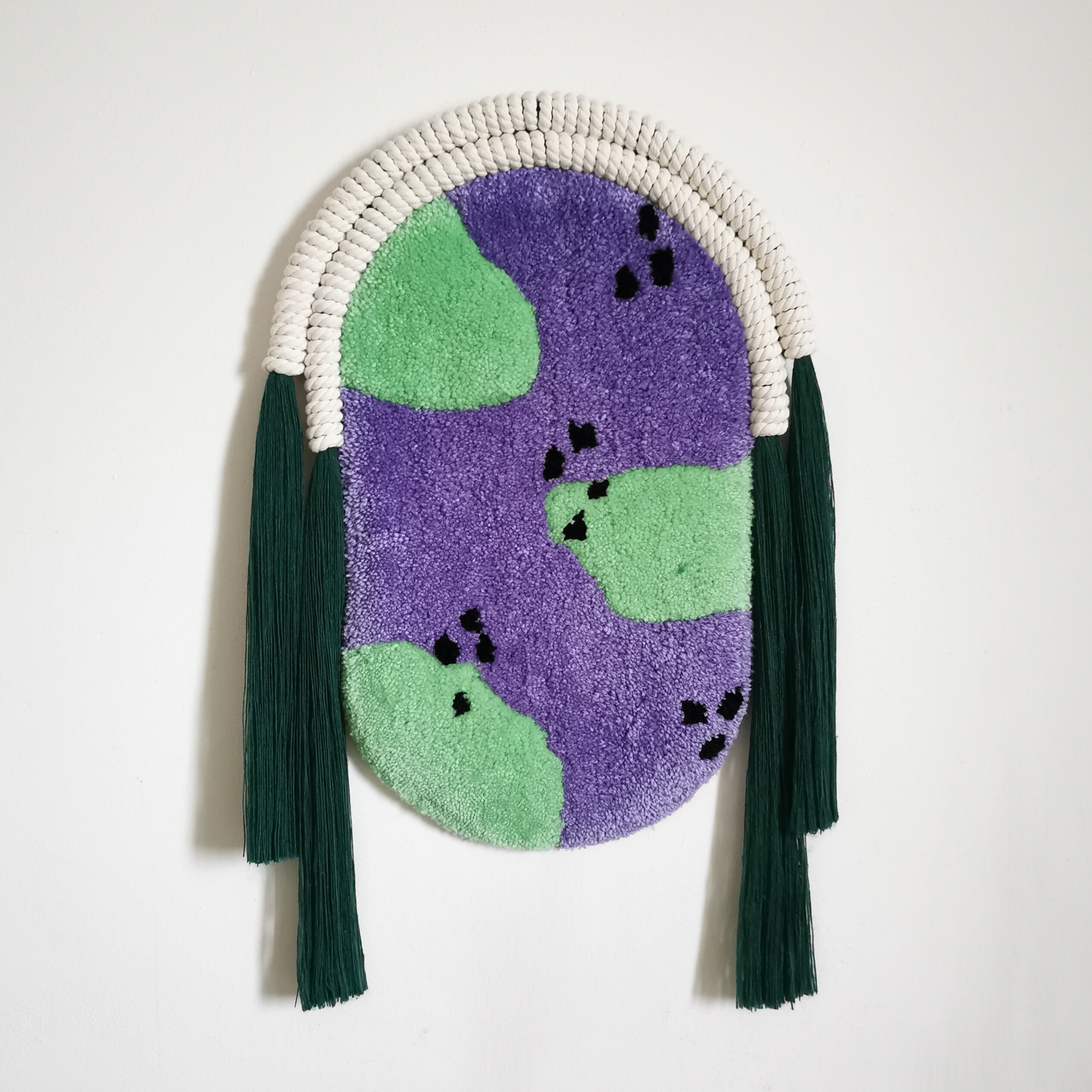 Tapisserie Abstraite -Tufting - 50 X 30 cm