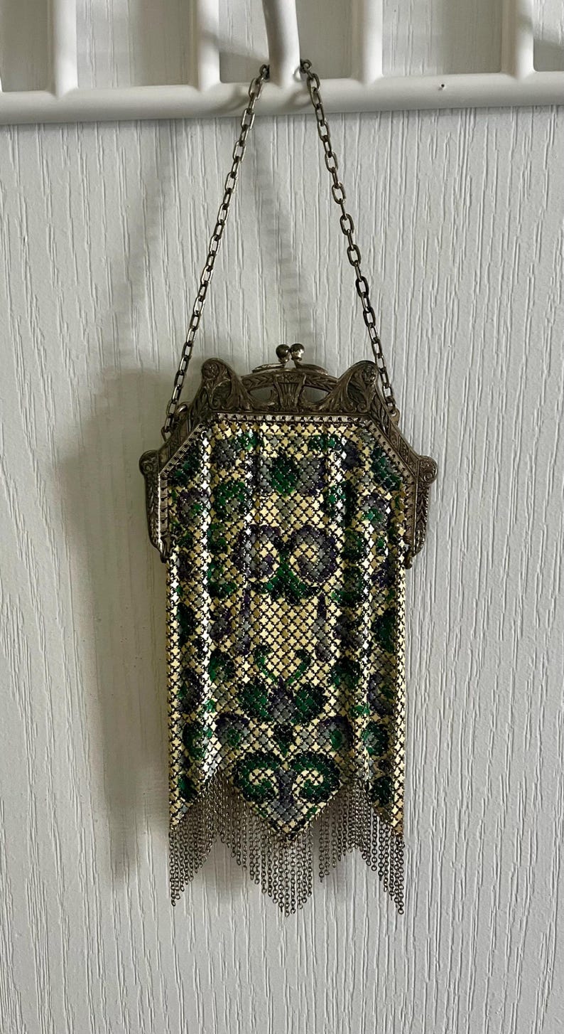 Mesh Handbag Art Deco Metal Mesh Purse - Etsy