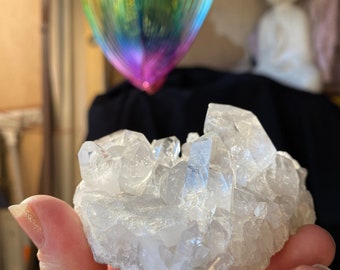 Crystal Clear Quartz/master healer/large quartz/crown chakra/healing/harmony