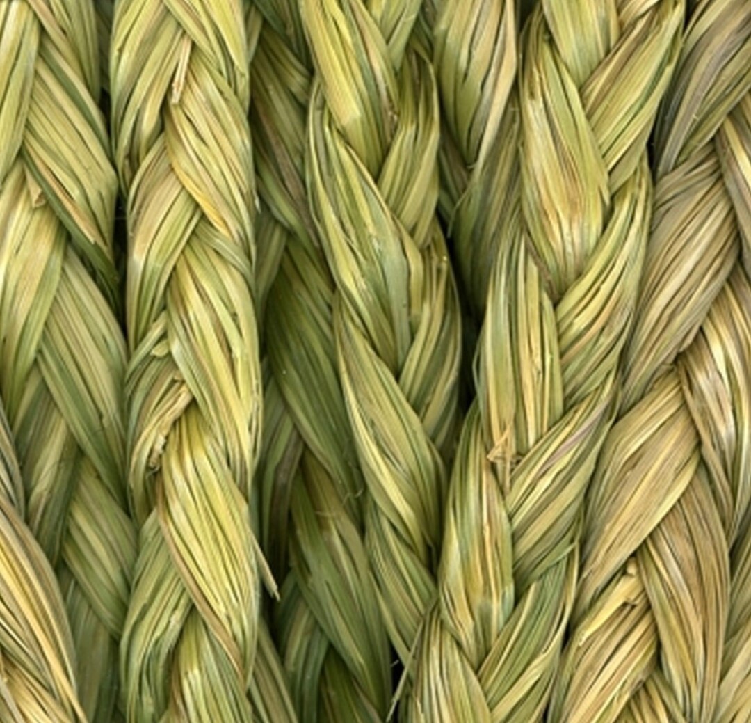 Sweet Grass Braid: SweetGrass, Native Source, Holy Grass (Lrg 25-32)+  Instructions. Cleanse, Purify, Set Intentions