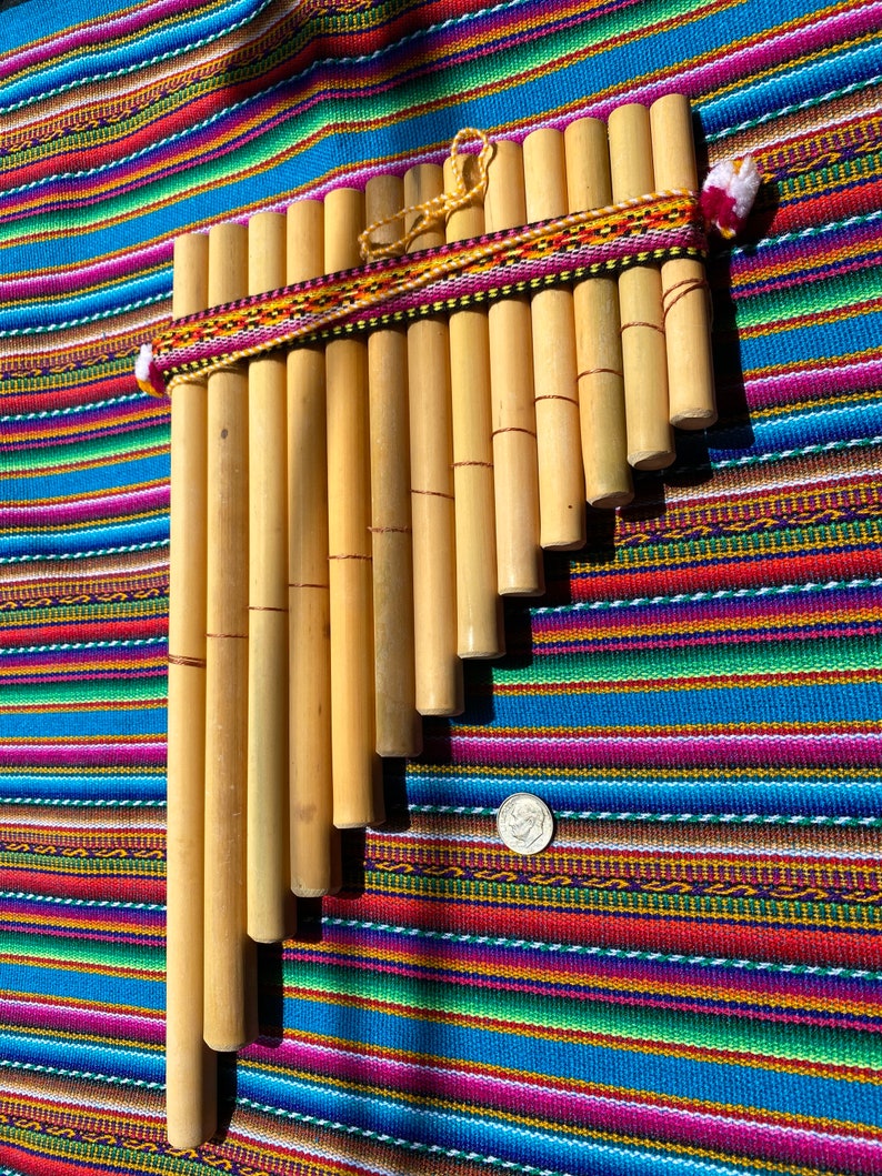 XL Handmade Peruvian Pan Flute, Andean Bamboo Antara - Etsy