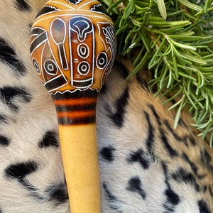 Peruvian Craved Gourd Rattle/Healing/Sound Journey
