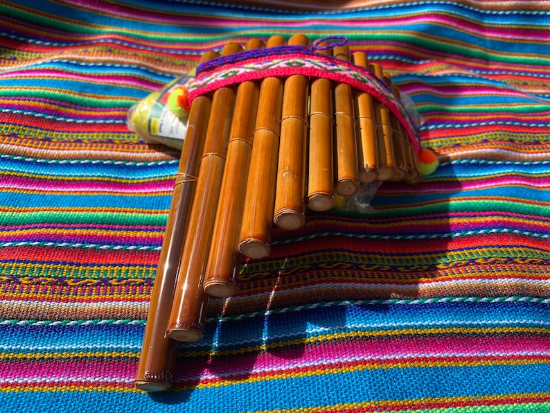 Peruvian Pan Flute/andeanpan Flute/peruvian Sounds/sound Etsy