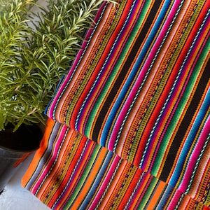 Peruanischer Stoff/Zeremoniell/Peruanische Baumwolle/ 1 Yard /Artisan Aguayo /Hand Loomed/ 48 &quot;Breit/Fair Trade/Altartuch/Antike/Peru