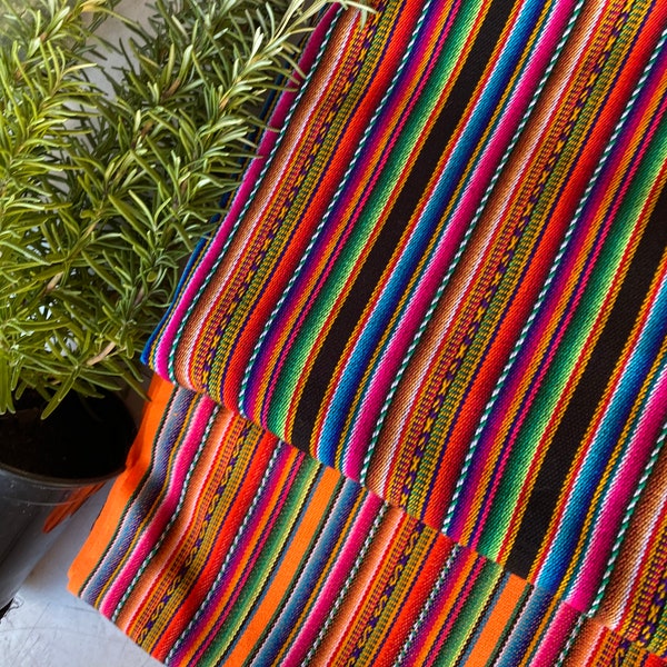 Peruvian Fabric/ceremonial/Peruvian Cotton/ 1 Yard /Artisan Aguayo /Hand Loomed/ 48" Wide/Fair Trade/altar cloth/Ancient/Peru