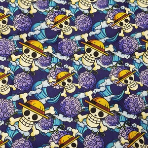 Tumbler cuts 9x14 / Custom Cotton Woven Fabrics: Piece Pirate - Magic Fruit